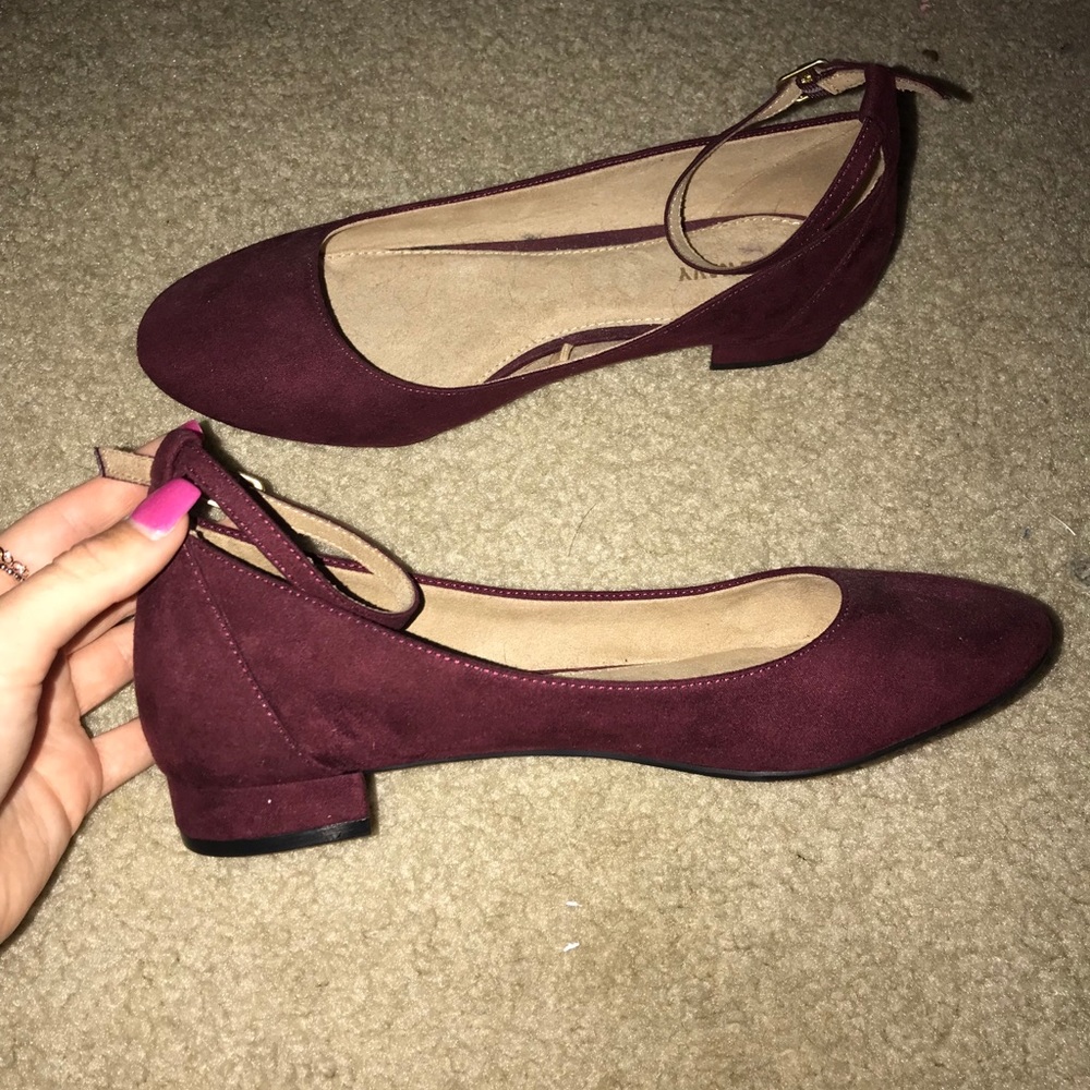 maroon heels
